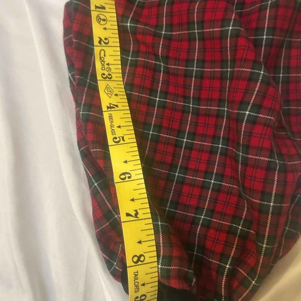 Carter’s Baby Girl 12 Months Velvet Tartan Plaid Jumper Romper Christmas - Picture 5 of 7